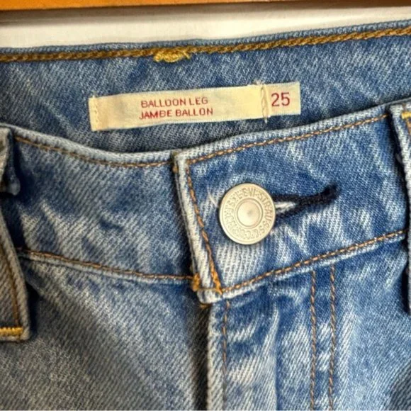 Levi's Balloon Leg Jeans Light Wash 85314-0010 - Picture 5 of 10